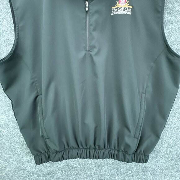 Footjoy Jacket Vest Mens Extra Large Black Golf Windshirt Half Zip South Hampton - Picture 3 of 16